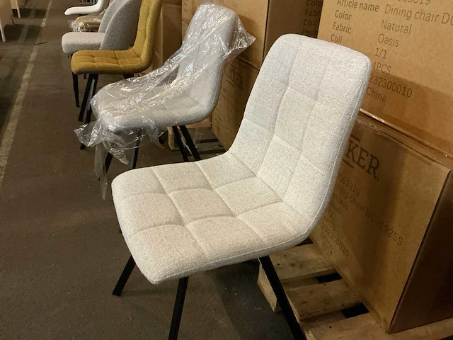 Brinker dc-1925s naturel eetkamerstoel (4x) - afbeelding 2 van  5