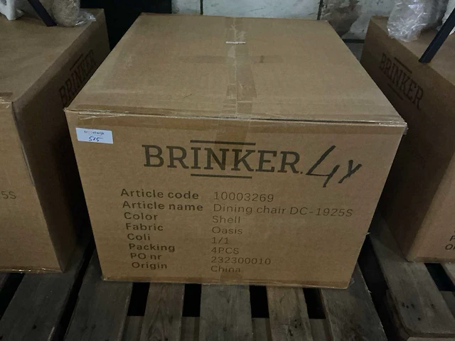 Brinker dc-1925s oasis eetkamerstoel (4x) - afbeelding 4 van  4