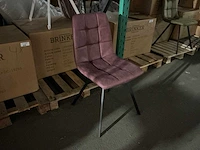 Brinker dc-1925s winered eetkamerstoel (4x) - afbeelding 2 van  6