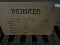 Brinker dc-1925s winered eetkamerstoel (4x) - afbeelding 4 van  6
