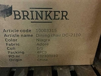 Brinker dc-2110 / 3315 adore eetkamerstoel (10x) - afbeelding 4 van  4
