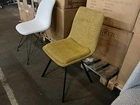Brinker dc-2110 mustard eetkamerstoel (10x) - afbeelding 1 van  5