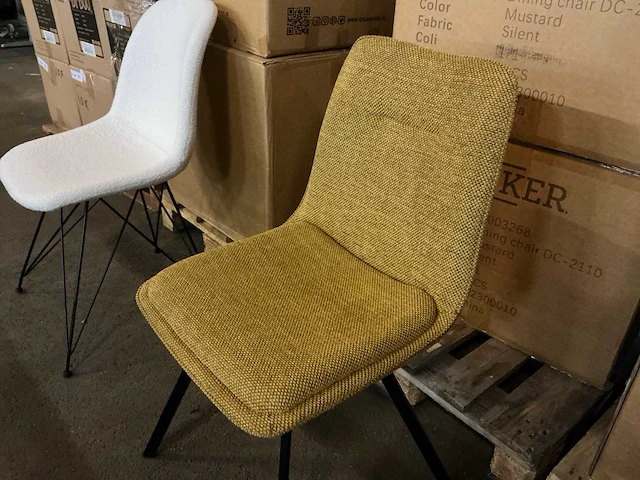 Brinker dc-2110 mustard eetkamerstoel (10x) - afbeelding 2 van  5