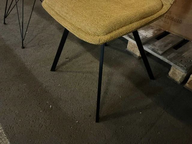 Brinker dc-2110 mustard eetkamerstoel (10x) - afbeelding 3 van  5