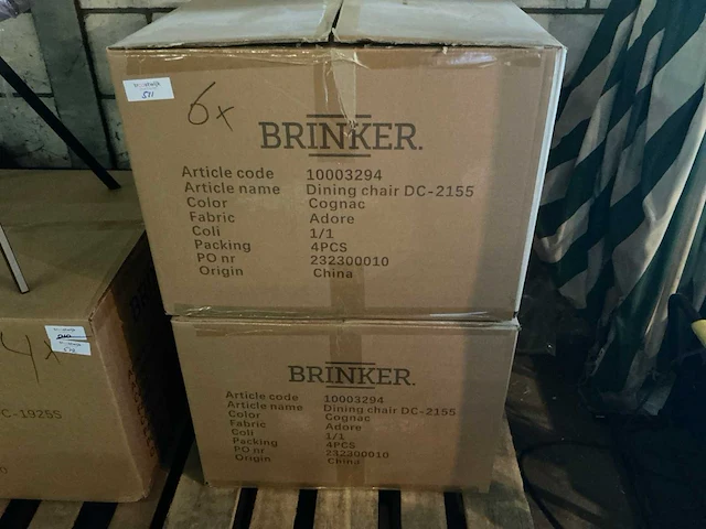 Brinker dc-2155 10003294 eetkamerstoel (6x) - afbeelding 4 van  4
