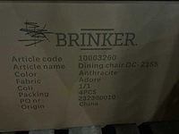 Brinker dc-2155/ 3260 adore adore eetkamerstoel (8x) - afbeelding 4 van  4