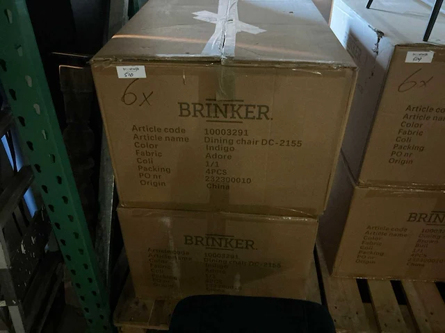 Brinker dc-2155 adore 10003291 eetkamerstoel (6x) - afbeelding 4 van  4