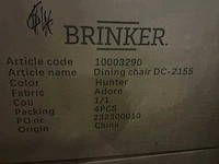 Brinker dc-2155 adore eetkamerstoel (10x) - afbeelding 4 van  4