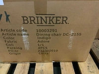 Brinker dc-2155 indigo adore eetkamerstoel (4x) - afbeelding 6 van  6