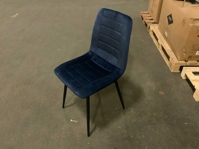 Brinker dc-2155 indigo adore eetkamerstoel (6x) - afbeelding 1 van  6