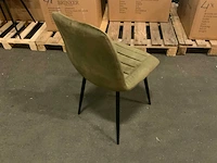 Brinker dc-2155 moss adore eetkamerstoel (4x) - afbeelding 3 van  5