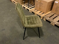 Brinker dc-2155 moss adore eetkamerstoel (4x) - afbeelding 4 van  5