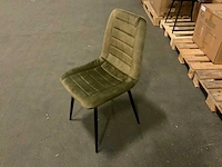 Brinker dc-2155 moss adore eetkamerstoel (6x) - afbeelding 1 van  5