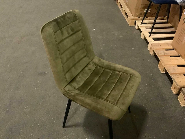 Brinker dc-2155 moss adore eetkamerstoel (6x) - afbeelding 5 van  5