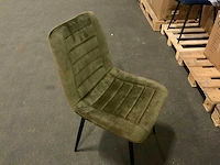 Brinker dc-2155 moss adore eetkamerstoel (6x) - afbeelding 5 van  5