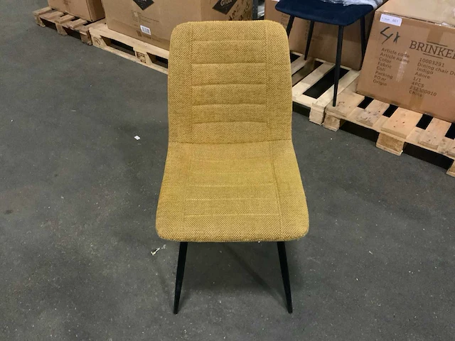 Brinker dc-2155 mustard silent eetkamerstoel (4x) - afbeelding 4 van  6