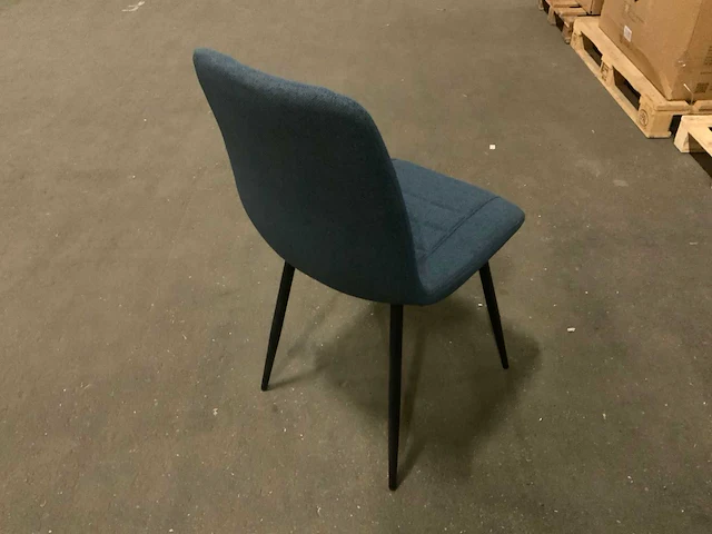 Brinker dc-2155 royal blue nika eetkamerstoel (4x) - afbeelding 4 van  6