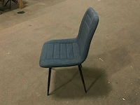Brinker dc-2155 royal blue nika eetkamerstoel (6x) - afbeelding 2 van  6