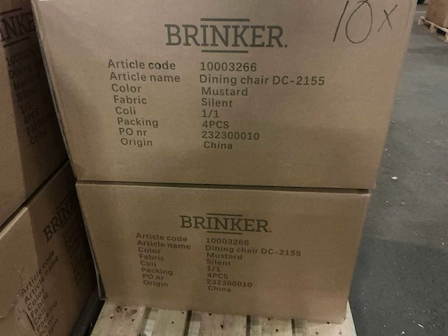 Brinker dc-2155 silent 10003266 eetkamerstoel (16x) - afbeelding 3 van  3