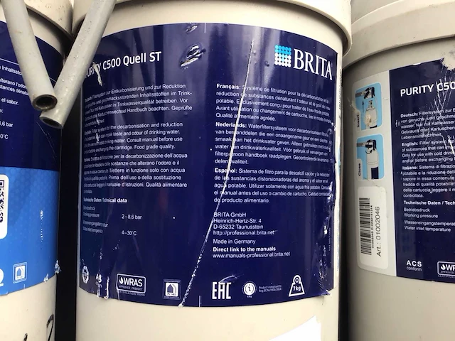 Brita purity c500 waterontharders (4x) - afbeelding 3 van  3