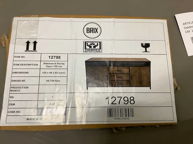 Brix dressoir 150x40x85 cm - afbeelding 5 van  5