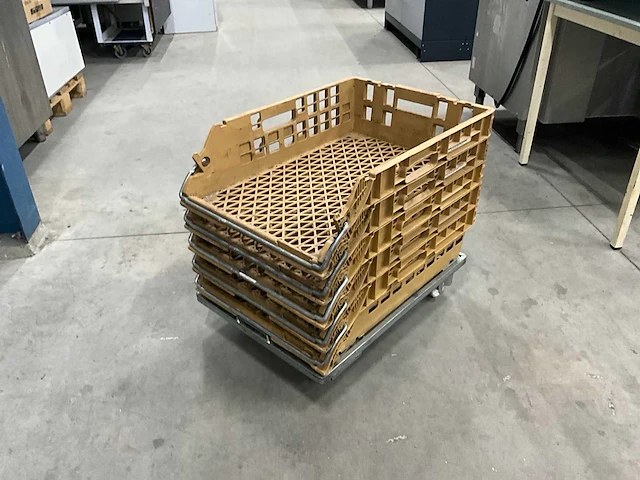 Broban broodkratten op trolly (5x) - afbeelding 1 van  5