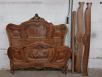 Brocant, massief houten bed - afbeelding 1 van  7