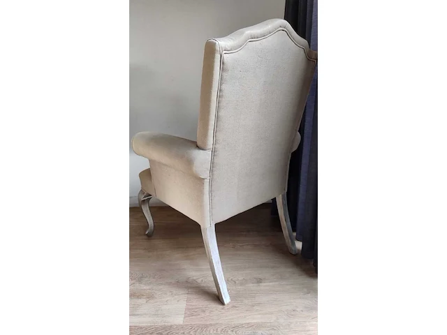 Brocante fauteuil, beige - afbeelding 3 van  7