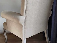 Brocante fauteuil, beige - afbeelding 3 van  7