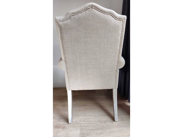 Brocante fauteuil, beige - afbeelding 4 van  7