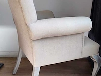 Brocante fauteuil, beige - afbeelding 5 van  7