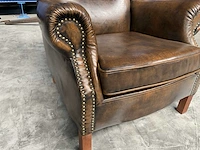 Brocante fauteuil leer - afbeelding 5 van  5