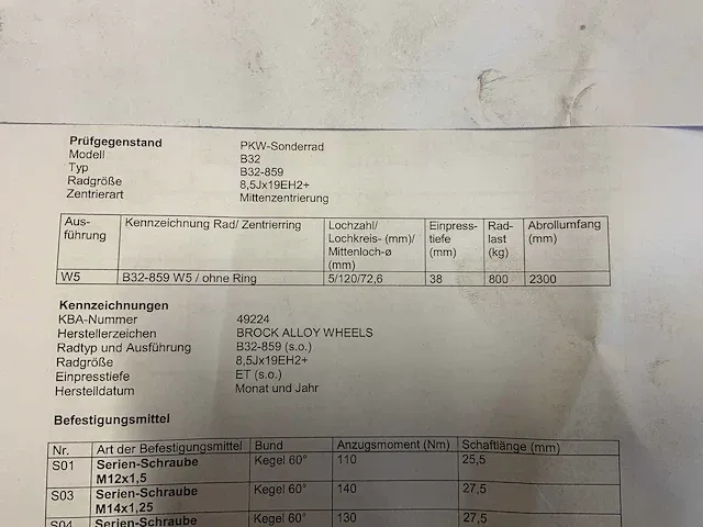 Brock - b32 - 5x120 lichtmetaal velg (4x) - afbeelding 4 van  4