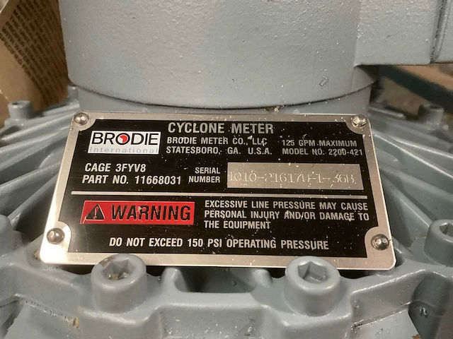 Brodie international 2200-421 cyclone meter - afbeelding 6 van  6