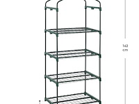 Broeikas / tuinkas - 66 x 162 x 48 cm - pe folie - afbeelding 2 van  10