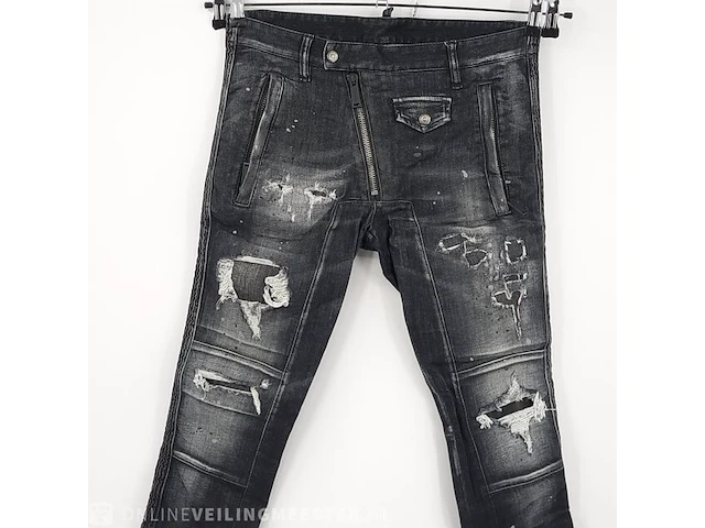 Broek, maat 50 dsquared2, twinky biker jean - afbeelding 2 van  7