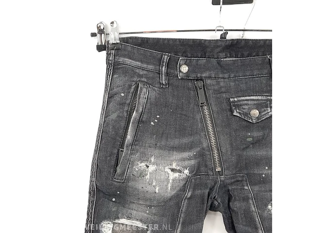 Broek, maat 50 dsquared2, twinky biker jean - afbeelding 4 van  7