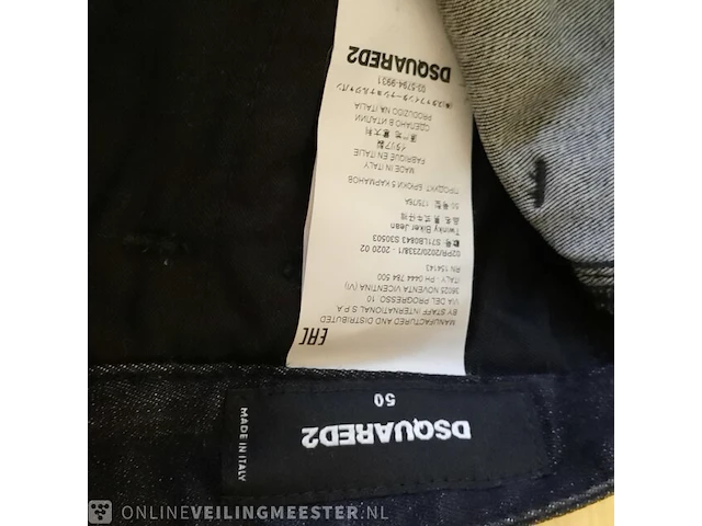Broek, maat 50 dsquared2, twinky biker jean - afbeelding 7 van  7