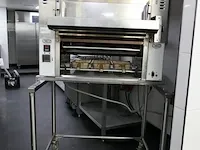 Broiler op verrijdbaar onderstel nieco, jf63-2g broilvection, bouwjaar 2021