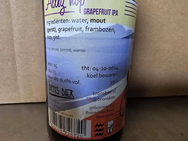 Brons - allez hop ipa - bier (24x) - afbeelding 4 van  4