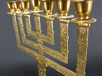 Brons/messing menorah - afbeelding 3 van  5