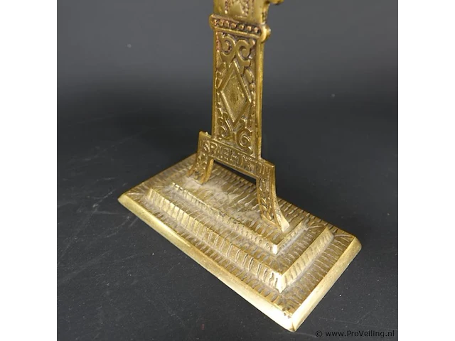Brons/messing menorah - afbeelding 4 van  5