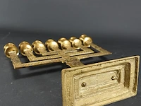 Brons/messing menorah - afbeelding 5 van  5