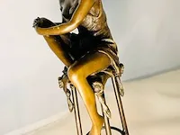 Bronze figurine naakte vrouw - pierre collinet - afbeelding 2 van  8
