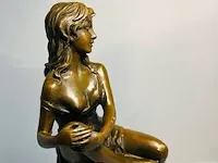 Bronze figurine naakte vrouw - pierre collinet - afbeelding 4 van  8