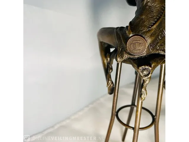 Bronze figurine naakte vrouw - pierre collinet - afbeelding 6 van  8