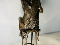 Bronze figurine naakte vrouw - pierre collinet - afbeelding 7 van  8