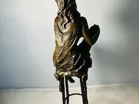 Bronze figurine naakte vrouw - pierre collinet - afbeelding 8 van  8