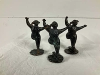 Bronzen beeld (3x) - afbeelding 1 van  5