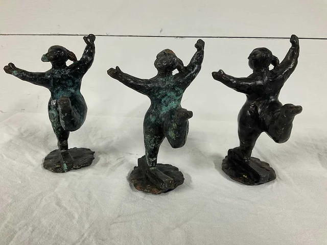Bronzen beeld (3x) - afbeelding 2 van  5
